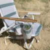 S51DBCPA_L_3 Beach Chair Deluxe – La Palma Sage Stripe