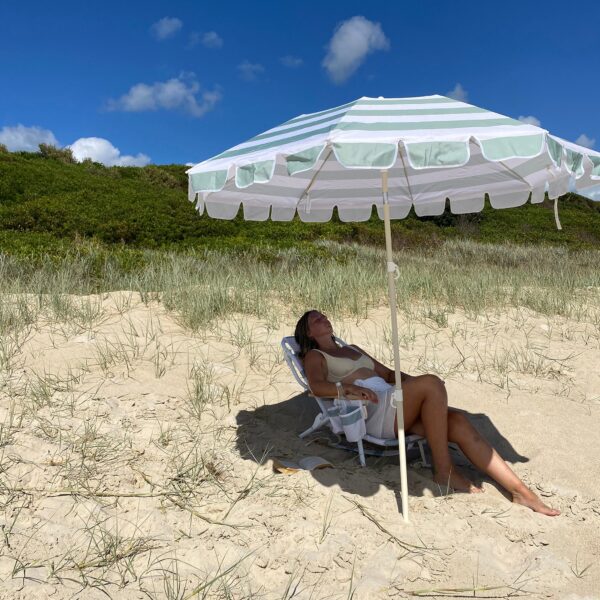 S51DBCPA_L_6 Beach Chair Deluxe – La Palma Sage Stripe