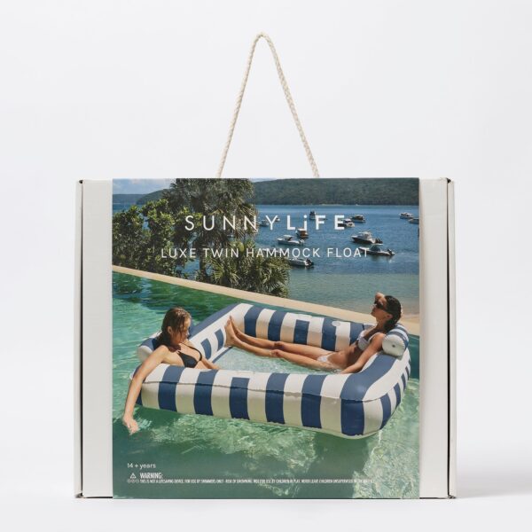 Deluxe Twin Hammock – Le Weekend Navy Stripe