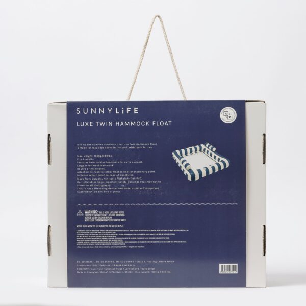Deluxe Twin Hammock – Le Weekend Navy Stripe