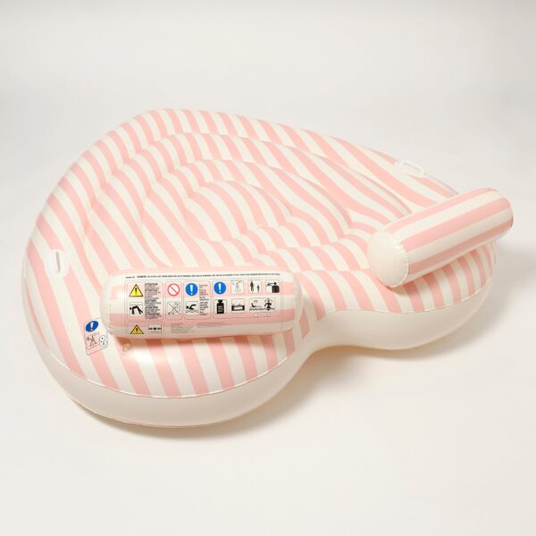 Twin Lie-On Float – Stole My Heart Pink Stripe