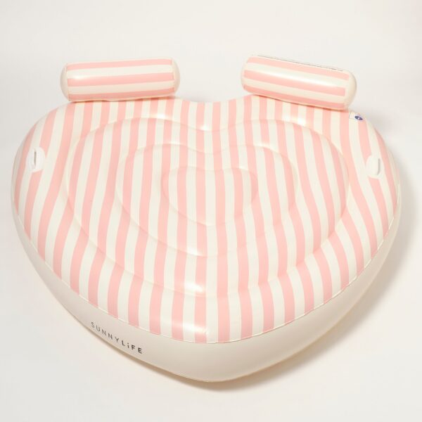 Twin Lie-On Float – Stole My Heart Pink Stripe