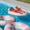 Twin Lie-On Float – Stole My Heart Pink Stripe