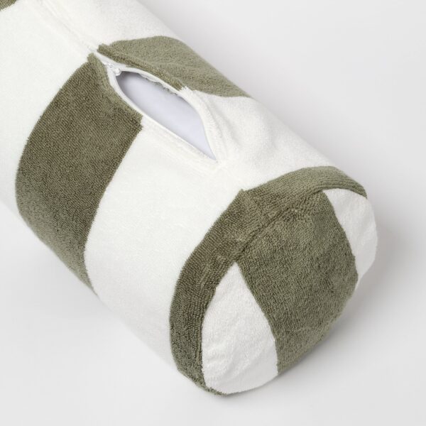 S51IBPVA_4_a3c7cd6c-7266-4137-8da1-2e91ad5931b2 Beach Pillow – The Vacay Olive Stripe