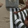 S51IBPVA_L_1 Beach Pillow – The Vacay Olive Stripe