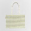Canvas Beach Bag – Duck Sage Stripe