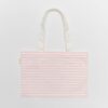 Canvas Beach Bag – Strawberry Sunshine Pink Stripe