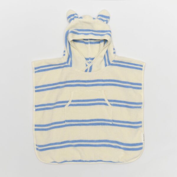 Kids Character Hooded Towel – Sammy the Seagull Blue Stripe
