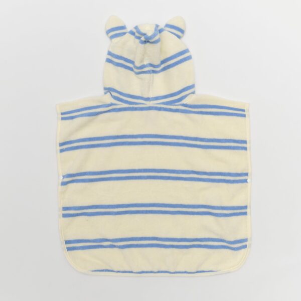 Kids Character Hooded Towel – Sammy the Seagull Blue Stripe
