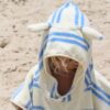 Kids Character Hooded Towel – Sammy the Seagull Blue Stripe