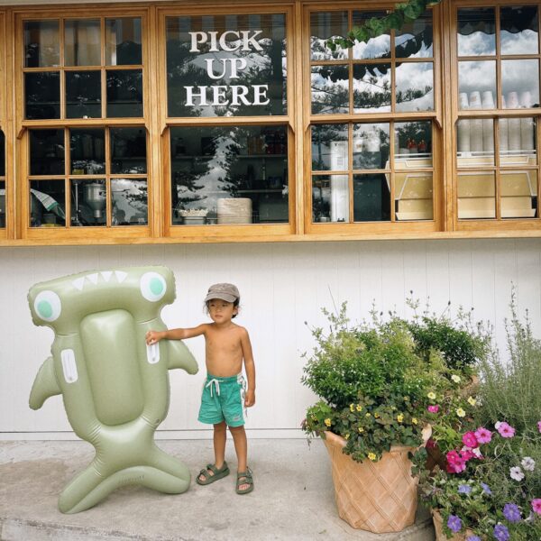 Kids Lie-On Float – Salty the Shark Khaki