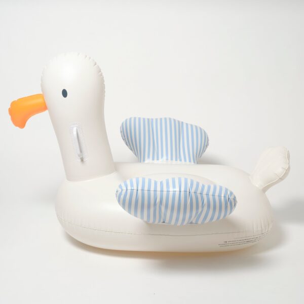 Kids Ride-On Float – Sammy the Seagull Blue Stripe