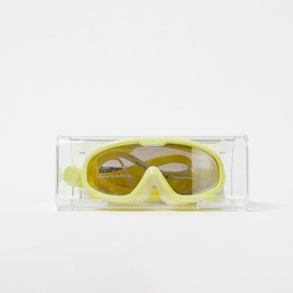 Kids Swim Mask – Salty the Shark Neon Yellow