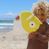 Kids Wet Bag – Finn the Fish Neon Yellow