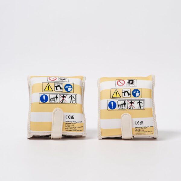 S51NABMS_5 Kids Floaties – Sammy the Seagull Mustard Stripe