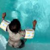 S51NABMS_L_1 Kids Floaties – Sammy the Seagull Mustard Stripe