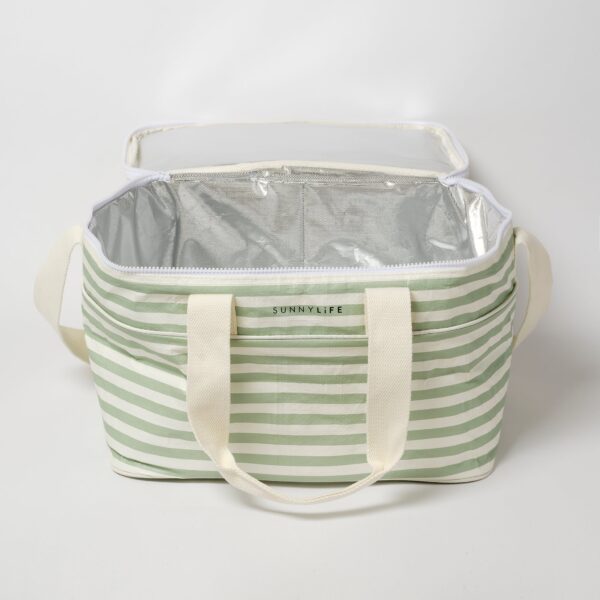 Light Cooler Bag – La Palma Sage Stripe