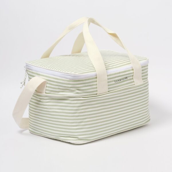 Light Cooler Bag – La Palma Sage Stripe