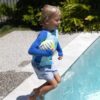 Neoprene Football Tides Out Citrus