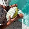 Neoprene Football Tides Out Citrus