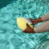 Neoprene Football Tides Out Citrus