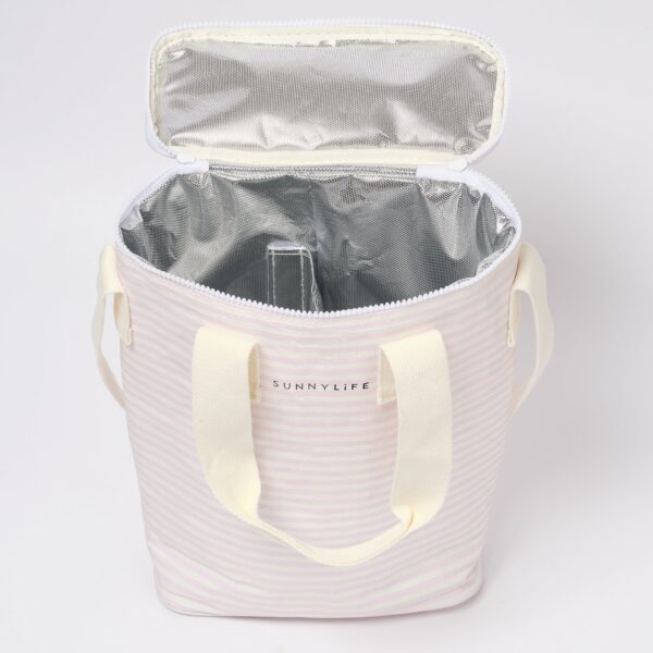 Light Cooler Drinks Bag – Lazy Days Pink Stripe