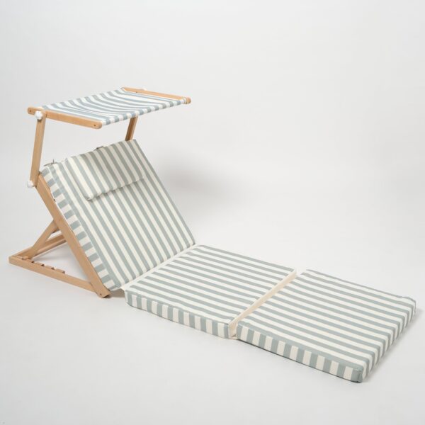 S51PHBSS_1 Pool House Daybed – La Palma Sage Stripe