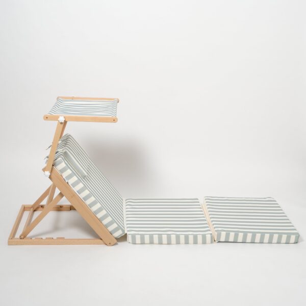 S51PHBSS_2 Pool House Daybed – La Palma Sage Stripe