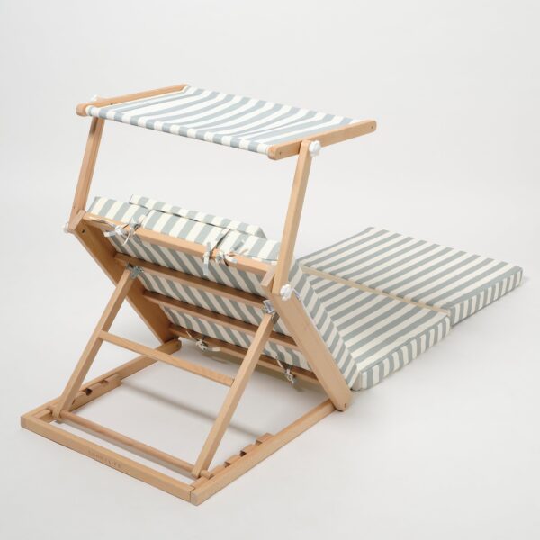 S51PHBSS_3 Pool House Daybed – La Palma Sage Stripe