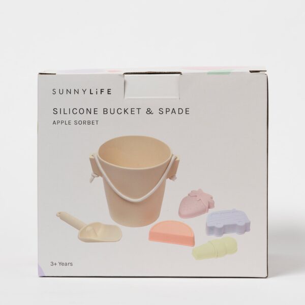 S51SSBML_1 Silicone Bucket & Spade Set – Apple Sorbet Multi