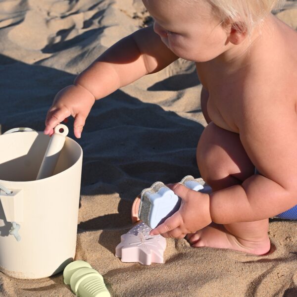 S51SSBML_L_5 Silicone Bucket & Spade Set – Apple Sorbet Multi