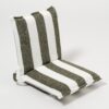 S51TFSVO_1 Terry Travel Lounger – The Vacay Olive Stripe