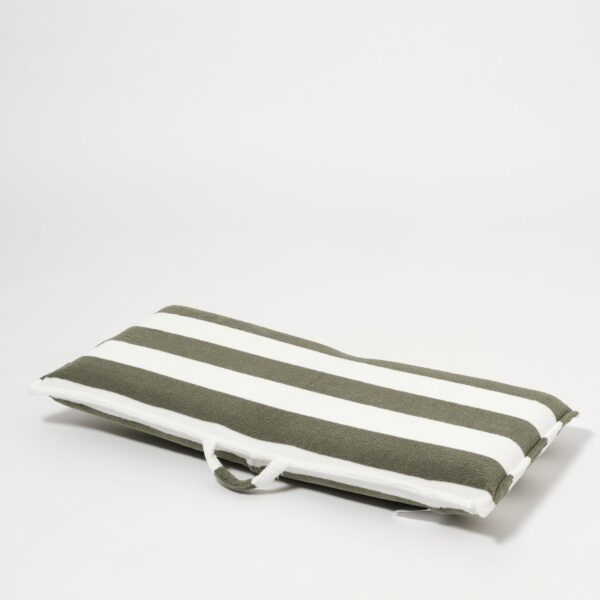 S51TFSVO_5 Terry Travel Lounger – The Vacay Olive Stripe