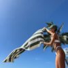 Luxe Towel – The Vacay Olive Stripe
