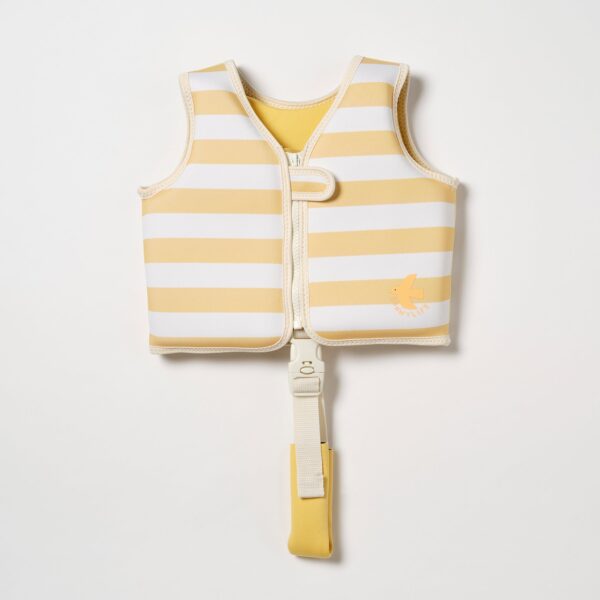 Kids Swim Vest 2-3 – Sammy the Seagull Mustard Stripe