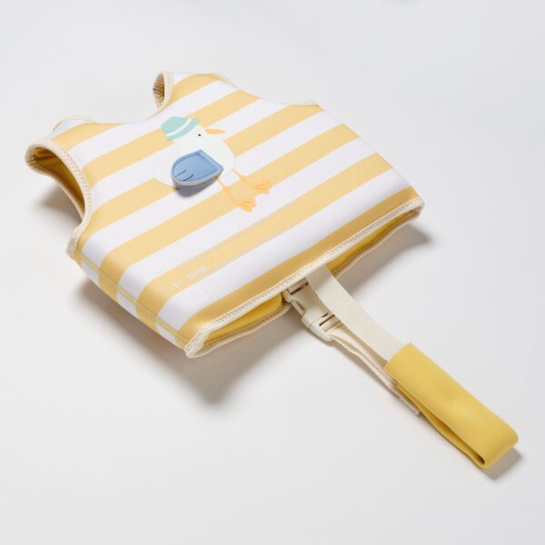 Kids Swim Vest 1-2 – Sammy the Seagull Mustard Stripe