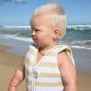 Kids Swim Vest 1-2 – Sammy the Seagull Mustard Stripe