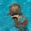 Kids Swim Vest 2-3 – Sammy the Seagull Mustard Stripe