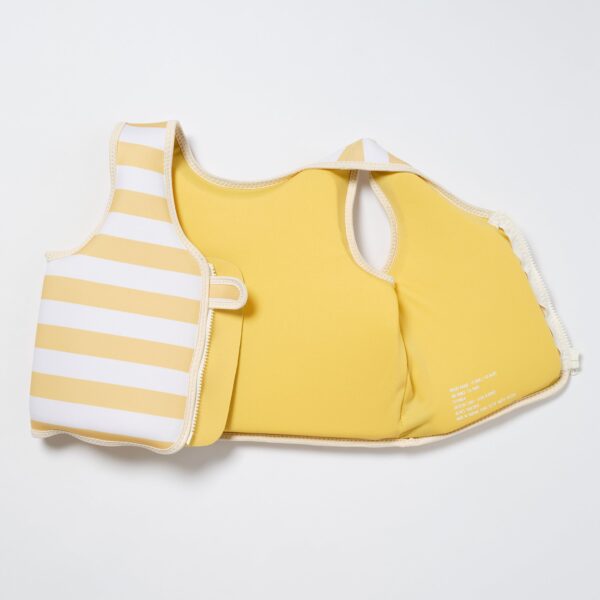 Kids Swim Vest 3-6 – Sammy the Seagull Mustard Stripe