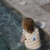 Kids Swim Vest 3-6 – Sammy the Seagull Mustard Stripe