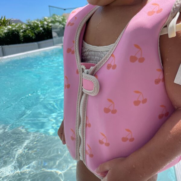 Kids Swim Vest 3-6 – Cotton Candy Cherry