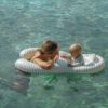 Float Together Baby Seat – Duck Sage Stripe