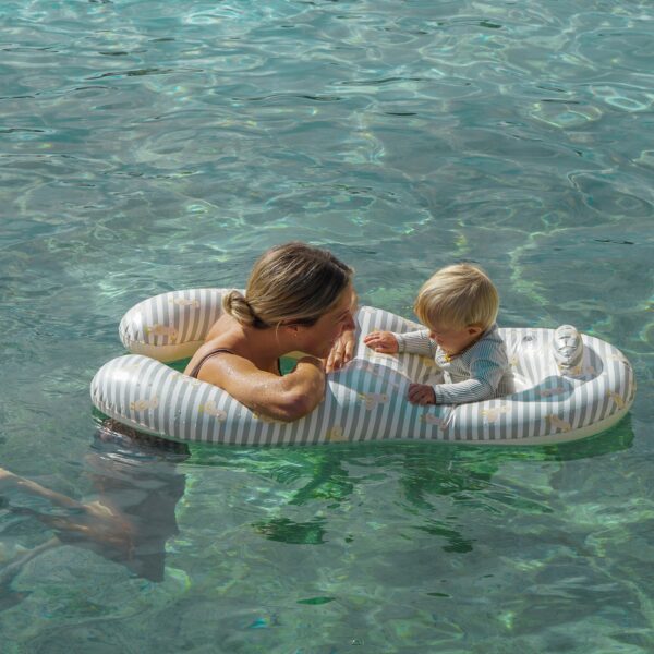 Float Together Baby Seat – Duck Sage Stripe