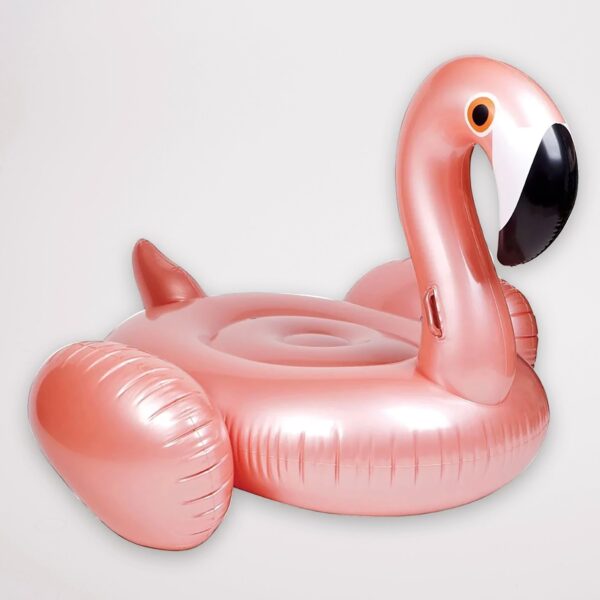 Luxe Ride-On Float – Flamingo Rose Gold