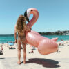 Luxe Ride-On Float – Flamingo Rose Gold