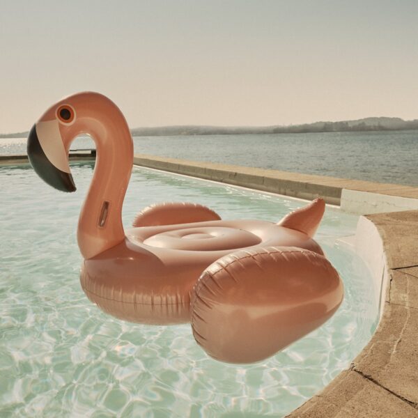 Luxe Ride-On Float – Flamingo Rose Gold