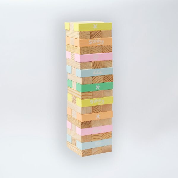 SCHAMPGE_1_edit Pool Side Giant Jumbling Tower Pastel Gelato