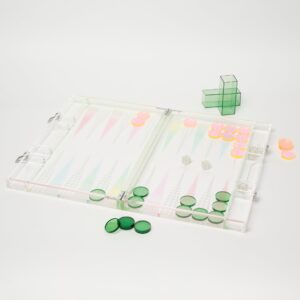 Lucite Backgammon – Ombre Sherbert