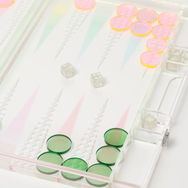 SCLBASHE_2 Lucite Backgammon – Ombre Sherbert