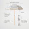 Luxe Beach Umbrella – The Resort Coastal Blue